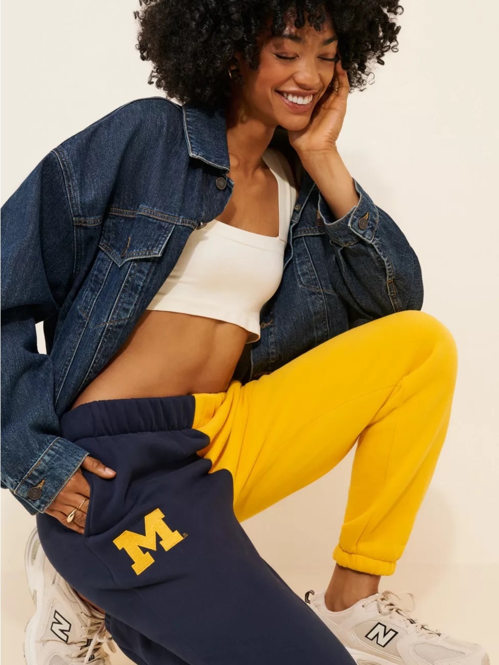 Hype and Vice University of Michigan Colorblock Sweatpants